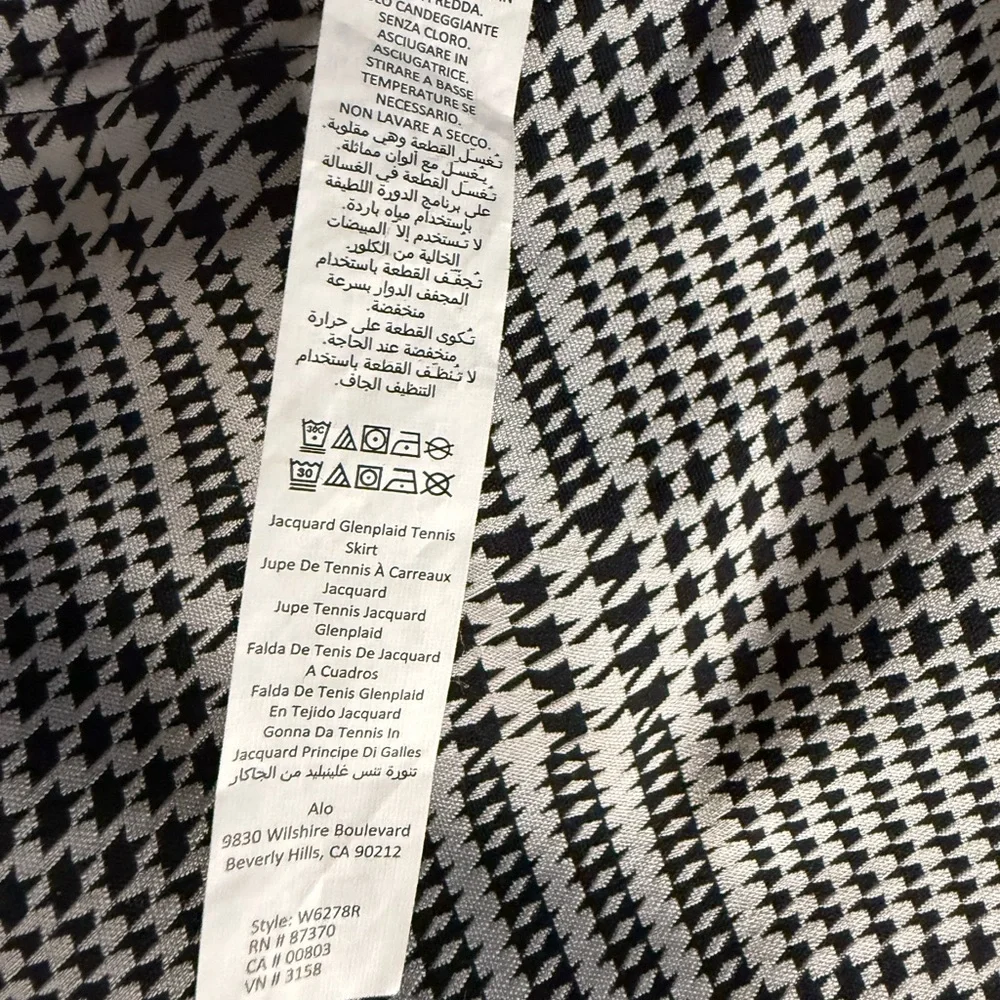ALO Yoga Jacquard Plaid Skirt